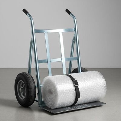 Zinc Plating Hand Truck Trolley Heavy Duty Steel Frame Durable Load Capacity Industrial Bubble Bag Zinc And Powder Coating
