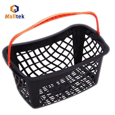 Design Single Handle Plastic Hand Basket For Supermarket HDPP Shopping Basket
