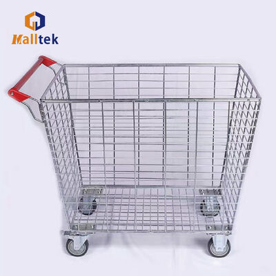 Heavy Duty Logistics Trolley Metal Rolling Container Suitable For Warehouse And Supermarket Picking And Inventory Tasks