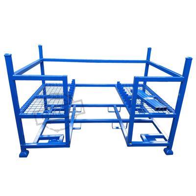 Four Wheels Auto Parts Stackable Pallet Cages Powder Coating