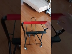 Chariot d'achat en acier double amovible pour panier