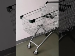 Vente à chaud Chariot de shopping revêtu de zinc de style européen