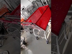 100L - 200L demi-plastique du chariot de supermarché