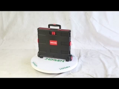 Chariot de supermarché pliable à la main avec roue en PVC en plastique