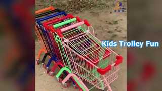 Chariot de supermarché pour enfants en métal